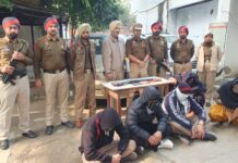 जालंधर ग्रामीण पुलिस ने सुलझाया जमीन विवाद, 5 गिरफ्तार