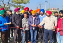 ਚੇਅਰਮੈਨ ਬਲਬੀਰ ਸਿੰਘ ਪਨੂੰ ਨੇ 70 ਲੱਖ ਰੁਪਏ ਦੀ ਲਾਗਤ ਨਾਲ ਪਿੰਡ ਘੋਗਾ ਵਿਖੇ ਫਿਰਨੀ ਬਣਾਉਣ ਦਾ ਰੱਖਿਆ ਨੀਂਹ ਪੱਥਰ