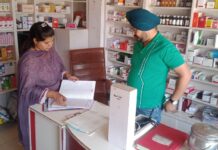 ਯੁੱਧ ਨਸ਼ਿਆਂ ਵਿਰੁੱਧ: ਮੈਡੀਕਲ ਸਟੋਰਾਂ ਦੀ ਚੈਕਿੰਗ ਜਾਰੀ