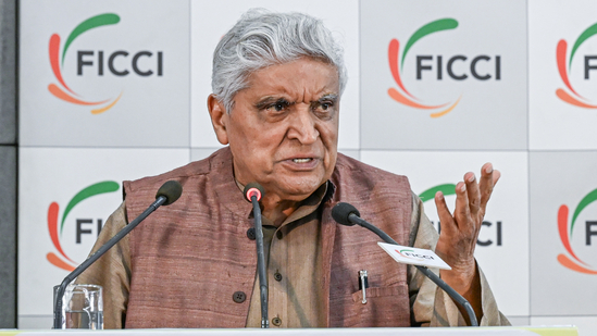 Javed Akhtar speaks during the World Intellectual Property Day 2025 celebrations