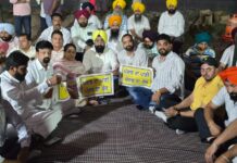 ਵਿਧਾਇਕ ਛੀਨਾ ਵੱਲੋਂ ਨੰਗਲ ਡੈਮ ਤੇ ਚੱਲ ਰਹੇ ਵਿਰੋਧ ਪ੍ਰਦਰਸ਼ਨ ‘ਚ ਸ਼ਮੂਲੀਅਤ