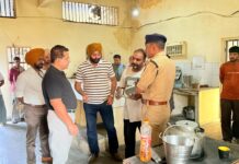 ਇੰਸਪੈਕਟਰ ਜਨਰਲ ਪੁਲਿਸ ਐੱਸ.ਓ.ਜੀ, ਪੰਜਾਬ ਗੌਤਮ ਚੀਮਾਂ ਨੇ ਸਬ-ਜੇਲ ਮਾਲੇਰਕੋਟਲਾ ਦੀ ਕੀਤੀ ਅਚਨਚੇਤ ਚੈਕਿੰਗ