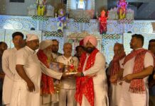 ਵਿਸ਼ਾਲ ਮਾਂ ਭਗਵਤੀ ਜਾਗਰਣ ਵਿੱਚ ਕੈਬਨਿਟ ਮੰਤਰੀ ਹਰਜੋਤ ਬੈਂਸ ਨੇ ਭਰੀ ਹਾਜ਼ਰੀ