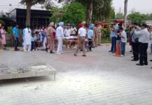 ਬਾਬਾ ਗਾਂਧਾ ਸਿੰਘ ਸਕੂਲ ਵਿਖੇ ਮੌਕ ਡਰਿੱਲ ਕਰਵਾਈ ਗਈ