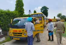 ਸੇਫ ਸਕੂਲ ਵਾਹਨ ਪਾਲਸੀ ਤਹਿਤ ਸਕੂਲੀ ਵਾਹਨਾਂ ਦੀ ਚੈਕਿੰਗ; 8 ਬੱਸਾਂ ਦੇ ਕੱਟੇ ਚਲਾਨ