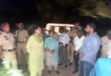 ਡਿਪਟੀ ਕਮਿਸ਼ਨਰ ਵੱਲੋਂ ਸਾਬੂਆਣਾ ਡ੍ਰੇਨ ਦਾ ਦੌਰਾ, ਵਿਭਾਗ ਨੂੰ ਜਲਦ ਪਾਣੀ ਦੀ ਨਿਕਾਸੀ ਕਰਨ ਦੇ ਹੁਕਮ