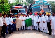 ਸ੍ਰੀ ਮੁਕਤਸਰ ਸਾਹਿਬ ਜ਼ਿਲ੍ਹੇ ਤੋਂ ਫਾਜ਼ਿਲਕਾ ਜ਼ਿਲ੍ਹੇ ਦੇ ਹੜ੍ਹ ਪੀੜਤਾਂ ਲਈ ਰਾਹਤ ਸਮੱਗਰੀ ਦੇ ਟਰੱਕ ਰਵਾਨਾ