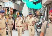 ਸੁਤੰਤਰਤਾ ਦਿਵਸ ਦੇ ਮੱਦੇਨਜ਼ਰ ਕੱਢਿਆ ਗਿਆ ਫਲੈਗ ਮਾਰਚ