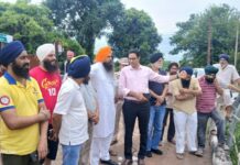 ਸੰਸਦ ਮੈਂਬਰ ਮਾਲਵਿੰਦਰ ਸਿੰਘ ਕੰਗ ਨੇ ਲਿਆ ਭਾਖੜਾ ਨਹਿਰ ਦੀ ਮੁਰੰਮਤ ਦਾ ਜਾਇਜ਼ਾ