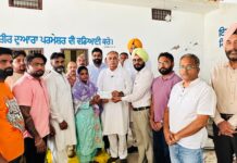 ਜੂਲੀਅਸ ਮਸੀਹ ਦੇ ਪਰਿਵਾਰ ਨੂੰ ₹4 ਲੱਖ ਦੀ ਮਦਦ