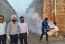 ਮੁਹਾਰ ਜਮਸ਼ੇਰ ਤੋਂ ਮੱਛਰਾਂ ਦਾ ਪਸਾਰ ਰੋਕਣ ਲਈ ਫੋਗਿੰਗ ਸ਼ੁਰੂ