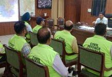 ਡਿਪਟੀ ਕਮਿਸ਼ਨਰ ਵੱਲੋਂ ਸਿਵਿਲ ਡਿਫ਼ੈਂਸ ਟੀਮ ਸਨਮਾਨਤ