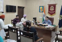 ਡਿਪਟੀ ਕਮਿਸ਼ਨਰ ਵਿਰਾਜ ਐਸ.ਤਿੜਕੇ ਨੇ ਬੁਲਾਈ ਮਾਲ ਅਧਿਕਾਰੀਆਂ ਦੀ ਮੀਟਿੰਗ