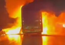 ਮੁਹਾਲੀ: ਜ਼ੀਰਕਪੁਰ ਫਲਾਈਓਵਰ ਬੱਸ ਅੱਗ ਹਾਦਸਾ, 50 ਯਾਤਰੀ ਬਚੇ