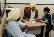 ਸੀਨੀਅਰ ਮੈਡੀਕਲ ਅਫਸਰ ਵਲ੍ਹੋਂ ਆਮ ਆਦਮੀ ਕਲੀਨਿਕ ਦਾ ਦੌਰਾ