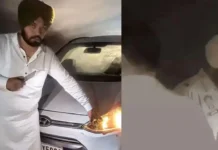 ਮੋਹਾਲੀ ‘ਚ ਦੋ ਨਕਾਬਪੋਸ਼ ਬਾਈਕ ਸਵਾਰਾਂ ਨੇ ਪ੍ਰਾਪਰਟੀ ਡੀਲਰ ‘ਤੇ ਗੋਲੀ/ਆਂ ਚਲਾਈਆਂ, ਪਰ ਕਾਰੋਬਾਰੀ ਨੇ ਸੀਟ ਹੇਠਾਂ ਲੁਕ ਕੇ ਆਪਣੀ ਜਾਨ ਬਚਾਈ।