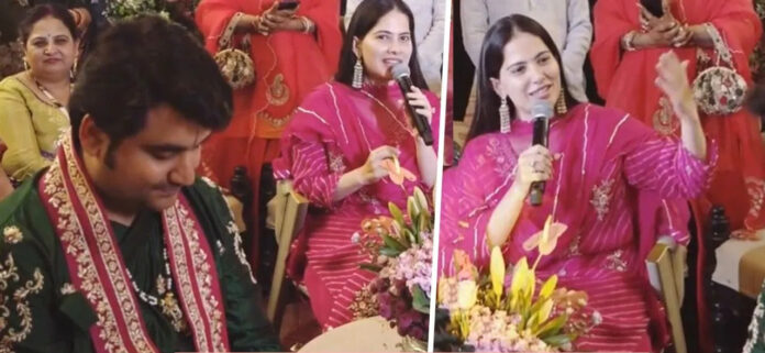 ਕਥਾਵਾਚਕ ਜਯਾ ਕਿਸ਼ੋਰੀ ਨੇ ਇੰਦਰੈਸ਼ ਉਪਾਧਿਆਇ ਦੀ ਸ਼ਾਦੀ ਵਿੱਚ ਭਰਿਆ ਮਿੱਠਾਸ, ਸਾਦਗੀ ਭਰੇ ਅੰਦਾਜ਼ ਨਾਲ ਜਿੱਤਿਆ ਸਭ ਦਾ ਦਿਲ