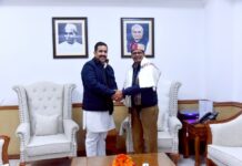 ਲੋਕ ਨਿਰਮਾਣ ਮੰਤਰੀ ਨੇ ਕੇਂਦਰੀ ਮੰਤਰੀ ਸ਼ਿਵਰਾਜ ਸਿੰਘ ਚੌਹਾਨ ਨਾਲ ਕੀਤੀ ਮੁਲਾਕਾਤ