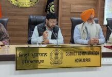 ਕੈਬਨਿਟ ਮੰਤਰੀ ਡਾ. ਰਵਜੋਤ ਨੇ ਵਿਧਾਨ ਸਭਾ ਸ਼ਾਮ ਚੁਰਾਸੀ ਦੇ ਵਿਕਾਸ ਕਾਰਜਾਂ ਦੀ ਪ੍ਰਗਤੀ ‘ਤੇ ਕੀਤੀ ਸਮੀਖਿਆ ਮੀਟਿੰਗ