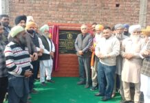 ਪਿੰਡ ਚੱਗੂਵਾਲ ਤੇ ਬਲੱਗਣ ਵਿੱਚ ਸੜਕਾਂ ਦਾ ਨਿਰਮਾਣ ਕਾਰਜਾਂ ਦੇ ਰੱਖੇ ਨੀਂਹ ਪੱਥਰ