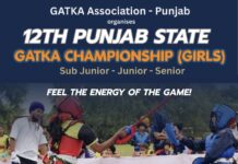 ਲੜਕੀਆਂ ਦੀ 12ਵੀਂ ਰਾਜ ਗੱਤਕਾ ਚੈਂਪੀਅਨਸ਼ਿਪ 1 ਤੋਂ 3 ਮਈ ਤੱਕ ਹੋਵੇਗੀ ਕੋਟਕਪੂਰਾ ‘ਚ : ਗਰੇਵਾਲ