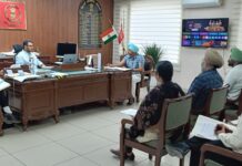 ਆਤਮਾ ਸਕੀਮ ਤਹਿਤ ਜ਼ਿਲ੍ਹਾ ਖੇਤੀਬਾੜੀ ਉਤਪਾਦਨ ਕਮੇਟੀ ਨਾਲ ਮੀਟਿੰਗ