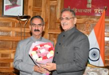 ਮੁੱਖ ਮੰਤਰੀ ਨੇ ਰਾਜਪਾਲ ਨਾਲ ਕੀਤੀ ਮੁਲਾਕਾਤ