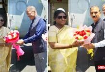 ਰਾਸ਼ਟਰਪਤੀ ਦ੍ਰੌਪਦੀ ਮੁਰਮੂ ਦੇ ਸ਼ਿਮਲਾ ਪਹੁੰਚਣ ‘ਤੇ ਭਰਵਾਂ ਸਵਾਗਤ ਹਿਮਾਚਲ ਪ੍ਰਦੇਸ਼ ਦੇ ਪੰਜ ਦਿਨਾਂ ਦੇ ਦੌਰੇ ਦੀ ਸ਼ੁਰੂਆਤ