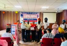 ਯੁਵਕ ਸੇਵਾਵਾਂ ਵਿਭਾਗ ਵੱਲੋਂ ਕਰਵਾਈ ਗਈ ਜ਼ਿਲ੍ਹਾ ਪੱਧਰੀ ਰੈੱਡ ਰਨ ਮੈਰਾਥਨ