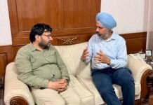 ਯੂ.ਕੇ. ਦੇ ਸੰਸਦ ਮੈਂਬਰ ਤਨਮਨਜੀਤ ਸਿੰਘ ਢੇਸੀ ਵੱਲੋਂ ਪ੍ਰਵਾਸੀ ਮਾਮਲੇ ਮੰਤਰੀ ਰਵਜੋਤ ਸਿੰਘ ਨਾਲ ਮੁਲਾਕਾਤ