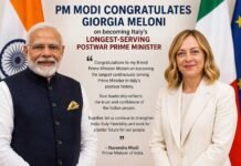 PM ਮੋਦੀ ਨੇ ਜੌਰਜੀਆ ਮੇਲੋਨੀ ਨੂੰ ਦਿੱਤੀ ਵਧਾਈ