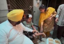 ਕੁੱਤੇ ਦੇ ਹਮਲੇ ’ਚ ਜ਼ਖਮੀ ਪੀੜਤਾਂ ਦਾ ਹਾਲ-ਚਾਲ ਜਾਣਨ ਪੁੱਜੇ ਕੈਬਨਿਟ ਮੰਤਰੀ ਹਰਜੋਤ ਸਿੰਘ ਬੈਂਸ